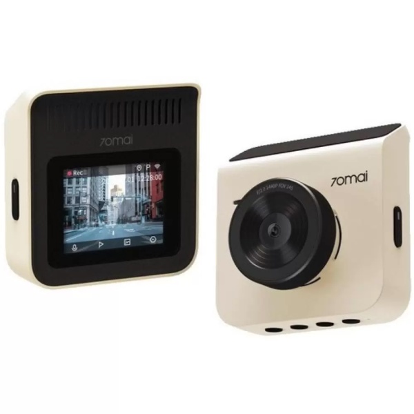 Автомобильный видеорегистратор 70MAi Dash Cam A400 + задняя камера, слоновая кость